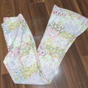 Size 8 ladies New Girl Order Hello kitty flare bell bottoms pants